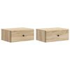 vidaXL Wall-Mounted Bedside Cabinet 2 pcs Sonoma Oak 49 x 34.5 x 20 cm