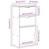 vidaXL Side Cabinet with Drawers ODDA 40x24x79 cm Solid Wood Pine