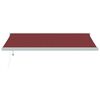 vidaXL Automatic Retractable Awning Burgundy 400x300 cm