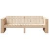 vidaXL Garden Sofa Brown 185.5 x 60 x 62 cm Solid Pine Wood