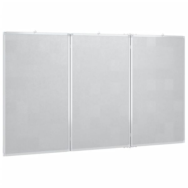 vidaXL Magnetic Whiteboard Foldable 180x80x1.7 cm Aluminium