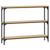 vidaXL Console Table Sonoma Oak 100x22.5x75 cm Engineered Wood