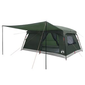 vidaXL Family Tent Army Green 500 x 400 x 230 cm Polyester and Steel