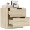 vidaXL Bedside Cabinets 2 pcs Sonoma Oak Engineered Wood