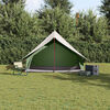 vidaXL Family Tent with Roof Green and White 256 x 256 x 185 cm