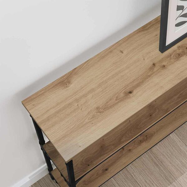 vidaXL Console Table Artisan Oak 100 x 22.5 x 75 cm Engineered Wood