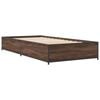 vidaXL Bed Frame without Mattress Brown Oak 75x190 cm Small Single