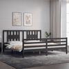 vidaXL Bed Frame without Mattress Grey 200x200 cm Solid Wood