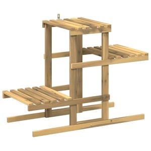 vidaXL Plant Stand White 82 x 36 x 60 cm Solid Acacia Wood