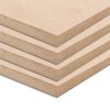 vidaXL 4 pcs MDF Sheets Rectangular 120x60 cm 12 mm