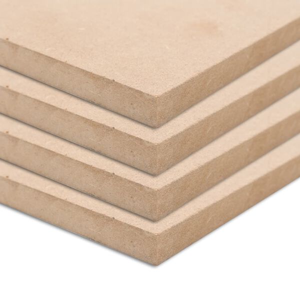 vidaXL 4 pcs MDF Sheets Rectangular 120x60 cm 12 mm