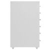 vidaXL Mobile File Cabinet Grey 28x41x69 cm Metal