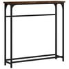 vidaXL Console Table | Smoked oak | Engineered wood, metal | Compact