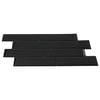 vidaXL Decorative Stickers 10 pcs Black 29.4 x 21.4 cm