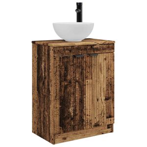 vidaXL Bathroom Vanity with Sink Old Wood 54 x 35 x 83 cm