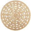 vidaXL Area Rug | Natural | Braided jute | 90 cm diameter | Area Rug | Round
