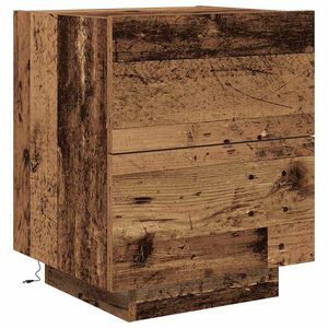 vidaXL Bedside Cabinet Old Wood 45 x 40 x 55 cm Engineered Wood