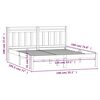 vidaXL Bed Frame without Mattress Double Solid Wood