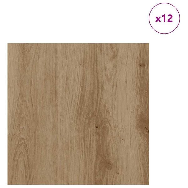 vidaXL Decor Panels 12 pcs Artisan Oak 30 x 30 x 0.27 cm