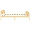 vidaXL Bed Frame without Mattress Solid Pine Wood 120x200cm