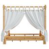 vidaXL Canopy Bed without Mattress 160x200cm Bamboo