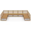 vidaXL 9 Piece Garden Lounge Set Solid Pinewood