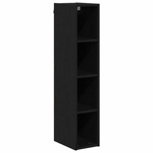 vidaXL Hanging Cabinet Black Oak 20 x 29.5 x 100 cm Engineered Wood