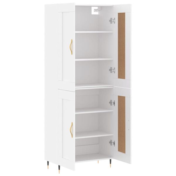 vidaXL Highboard White 69.5x34x180 cm Engineered Wood