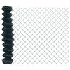 vidaXL Chain Link Fence Green 10 x 1.4 m Steel