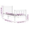 vidaXL Bed Frame without Mattress 90x190 cm Single Solid Wood Pine