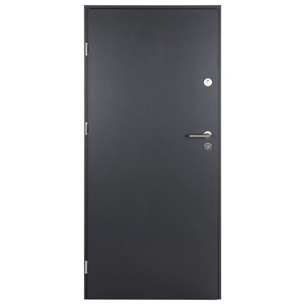 vidaXL Front Door Anthracite 90x200 cm Aluminium