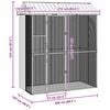 vidaXL Bird Cage Anthracite 215 x 110 x 247 cm Galvanised Steel