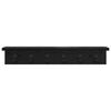 vidaXL Wall-Mounted Coat Rack Black Oak 60 x 10.5 x 10.5 cm