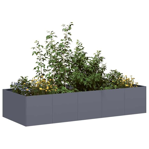 vidaXL Planter Anthracite 200x80x40 cm Steel