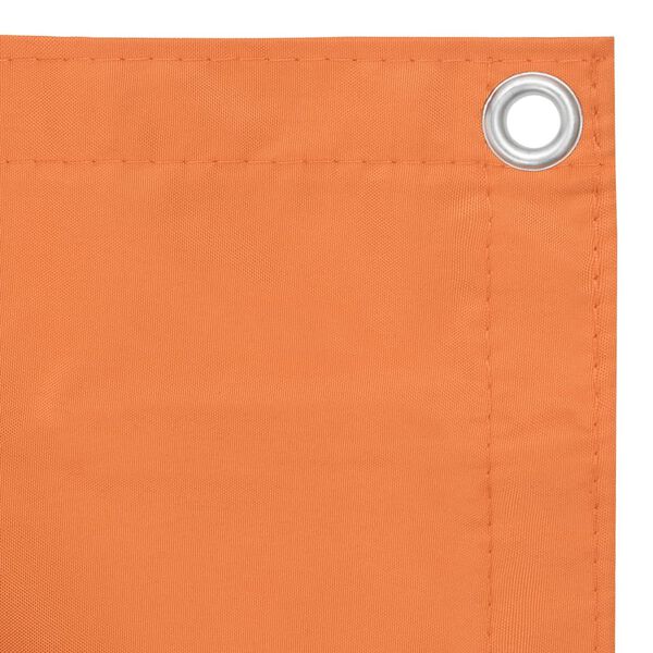 vidaXL Balcony Screen Orange 75x400 cm Oxford Fabric