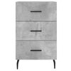 vidaXL Bedside Cabinet Concrete Grey 40x40x66 cm Engineered Wood