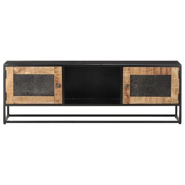 vidaXL TV Cabinet 120x30x40 cm Rough Mango Wood