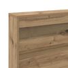 vidaXL Storage Headboard with Shelf Artisan Oak 80 cm Engineered Wood