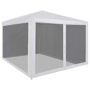 vidaXL Party Tent with 4 Mesh Sidewalls 3x3 m