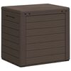 vidaXL Garden Storage Box Brown 58.5x46x55 cm Polypropylene