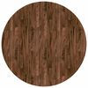 vidaXL Table Top &Oslash; 60 x 4 cm Round Solid Oak Wood Dark Brown