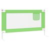 vidaXL Toddler Safety Bed Rail Green 140x25 cm Fabric