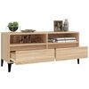 vidaXL TV Cabinet Sonoma Oak 100x34.5x44.5 cm Engineered Wood
