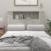 vidaXL Headboard Cabinet Concrete Grey 120x18.5x102.5 cm