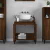 vidaXL Sink Cabinet Brown Oak 58x33x60 cm Engineered Wood