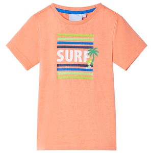 vidaXL Kids' T-shirt Neon Orange 128