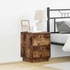 vidaXL Bedside Cabinet Smoked Oak 39 x 34.5 x 50 cm Engineered wood