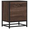 vidaXL Bedside Cabinets 2 pcs Brown Oak 40x31x50 cm Engineered Wood and Metal