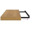 vidaXL Wall Shelf Wall-mounted Brown 60 x 23 x 4 cm Engineered Wood