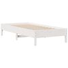 vidaXL Bookcase Bed without Mattress White 90x200 cm Solid Wood Pine